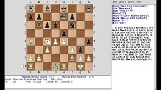 R J Fischer vs E S Hearst 1956 [upl. by Aneerbas610]