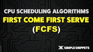 First Come First Serve FCFS CPU Scheduling Algorithm  Operating Systems [upl. by Elahcim291]