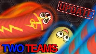 Wormateio UPDATE New Game Mode 2 TeamsArena Wormateio Epic Gameplay [upl. by Adahsar22]