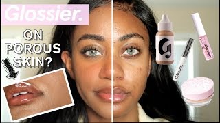 GLOSSIER on PorousTextured skin FULL FACE REVIEW [upl. by Ennayrb]