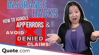 How to Handle Insurance App Errors and Denied Insurance Claims with Quotecom [upl. by Jacquelyn]