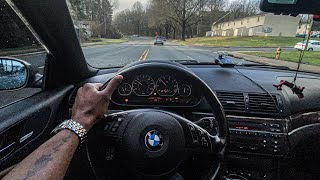 🔥CATLESS BMW E46 330CI M54 Morning POV CRUISE povdrive bmwe46 e46 [upl. by Nayk]