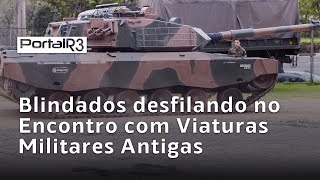 Blindados desfilando no Encontro Brasileiro de Preservadores de Viaturas Militares Antigas 2024 [upl. by Iggem]