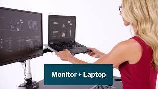 Monitor Arm  Laptop Stand  Vari Formerly VariDesk [upl. by Chelsie]