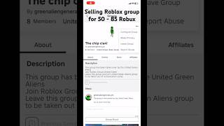 Selling Roblox group robloxgroup roblox [upl. by Demitria952]