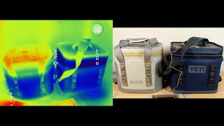 YETI vs SPARTER 12 Can Soft Cooler Temperature Test [upl. by Nylzor]