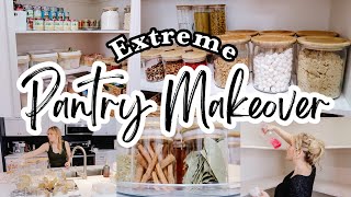 EXTREME PANTRY MAKEOVER  Pantry Organization Ideas 2023  DIY Pantry Transformation [upl. by Neenad364]