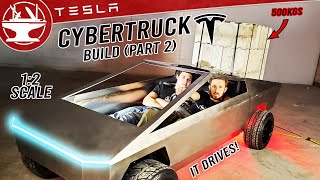 CYBERTRUCK BUILD Part 25 We Crashed It [upl. by Elfrieda475]