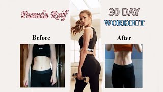 I TRIED PAMELA REIF WORKOUT FOR 30 DAYS  Results Before amp After [upl. by Barth]