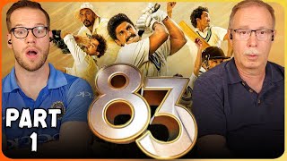 83 Movie Reaction Part 1  Ranveer Singh  Deepika Padukone  Pankaj Tripathi  Tahir Raj Bhasin [upl. by Wulfe]