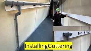 Installing guttering [upl. by Akinyt]