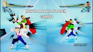 How to get out of a back combo in Dragon Ball Sparking Zero [upl. by Levon]