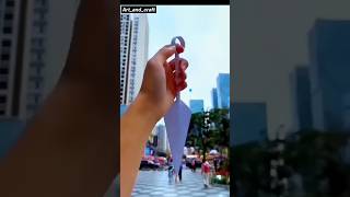 how to make a paper kunai l easy paper knife l how to make a paper ninja toy [upl. by Aihsital43]