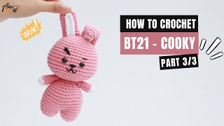 337  BT21  Cooky Bunny Amigurumi 33  Crochet Amigurumi  Beginners Tutorial  AmiSaigon [upl. by Nauqas446]