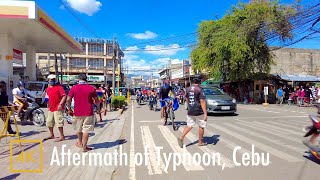 Aftermath of Typhoon OdetteRai Mandaue Cebu Philippines【4K】 [upl. by Llerreg]