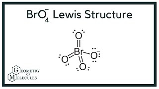 BrO4 Lewis Structure Perbromate Ion [upl. by Cohla]