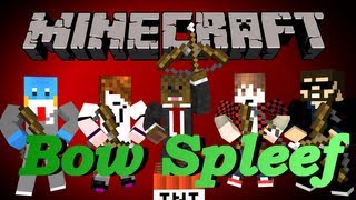 Minecraft BOW SPLEEF MiniGame w Bajan Canadian Deadlox Huskymudkipz and Ssundee  JeromeASF [upl. by Notak]