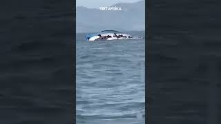 Dramatic Footage Captures Boat Capsizing In DRC news trtafrika drc [upl. by Elyssa]