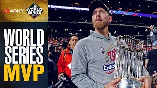 Stephen Strasburg 2 wins 14 Ks 251 ERA takes home 2019 World Series MVP [upl. by Akenaj]