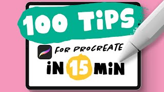 100 PROCREATE TIPS in 15 MIN [upl. by Hanschen]