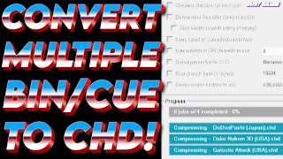 How to Convert Multiple BinCue Files to CHD  Super Simple retrobat batocera retroarch [upl. by Scharaga]