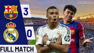 Barcelona vs Real Madrid  El Clásico 2024 Highlights  Epic Goals Drama amp Rivalry [upl. by Anirac358]