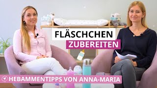 Baby Fläschchen richtig zubereiten  Welche Flaschen amp Zubehör  Hebammentipps von AnnaMaria [upl. by Latty]