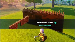 Fortnite  Lego Build Palisade Gate Wall  Chapter 5 Season 1 [upl. by Brouwer]