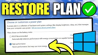 How To Fix High Performance Plan Missing in Windows 11 [upl. by Suiravaj4]