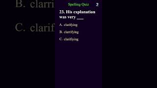 Spelling Quiz part8 english spelling spellingtest englishquiz [upl. by Nalrah816]