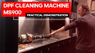 DPF cleaning machine MS900practical demonstration [upl. by Cole]