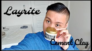 LAYRITE CEMENT CLAY  Hair Product Review  ANTON [upl. by Euqenimod344]