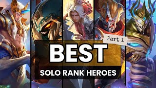 Best Hero for Solo Rank Push New Update Mobile Legends Part 1 [upl. by Ahsinek]