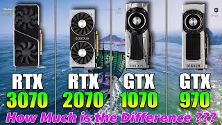 RTX 3070 vs RTX 2070 vs GTX 1070 vs GTX 970  How Much is the Difference [upl. by Caundra]