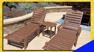 Polywood Nautical Chaise Lounge  Outdoor Furniture Review [upl. by Horten]