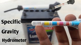 बैटरी की ग्रेविटी कैसे चेक करें  how to check gravity of battery  specific gravity of battery [upl. by Ahsurej]