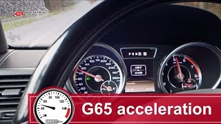 MercedesBenz G65 AMG acceleration video [upl. by Dalohcin]