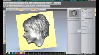 Creating a 3D relief from a photo using the Face Wizard tool in ArtCAM Insignia [upl. by Kinsler906]