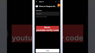 What Are Telegram Mini Apps Youtune Video code  Blum Youtube Video code  Blum Verify code [upl. by Gish617]