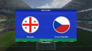 GRUZJA  CZECHY EURO 2024  SYMULACJA skrót [upl. by Bliss]