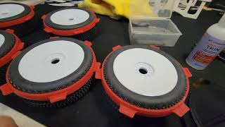 Gluing RC 18 Scale Buggy Tires with the Raceform Tire Gluing Jig [upl. by Layman]