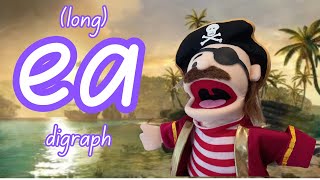 ea Digraph Long e Sound Phonics with Pirate Peter [upl. by Sowell]