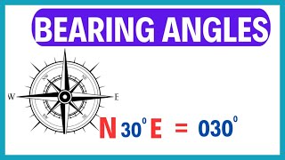 Finding Bearing Angles in 3digit and Compass Bearing Form [upl. by Latsryc]