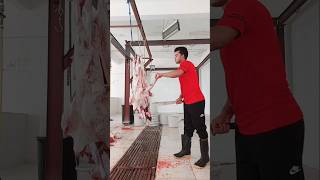 best goat cutting skills work😱 amazing best viralshorts goat processing video [upl. by Siffre85]