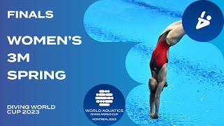 LIVE  Womens 3m Springboard Final  Diving World Cup 2023  Montreal [upl. by Jobyna]