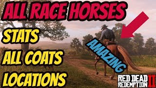 Red Dead Redemption 2 All Race Horses [upl. by Karry467]