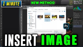 How to insert an image in photoshop 2024 [upl. by Piscatelli]