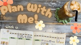 Plan With Me  Week 12  A5 Common Planner [upl. by Bright]