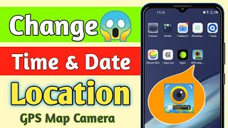 GPS Map Camera Ka Time Date or Location Kaise Change Kare [upl. by Leopold]