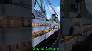 Minecraft SS Giulio Cesare ship cruiseship maritime history cruise italy [upl. by Laeira]